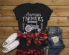 Women's Vintage Farmer T-Shirt American Farmers Tractor Tee Farm to Table Shirt