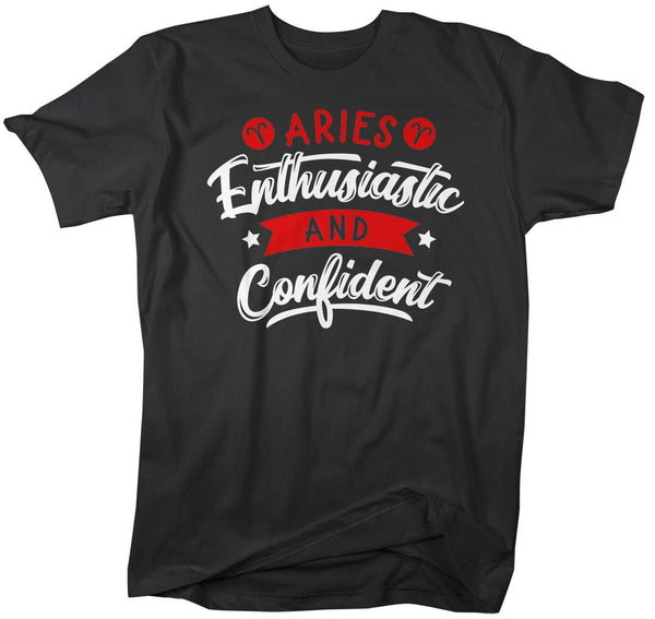 Men's Aries T-Shirt Enthusiastic & Confident Shirt Horoscope Shirt Astrology Shirts Aries TShirt Astrological-Shirts By Sarah