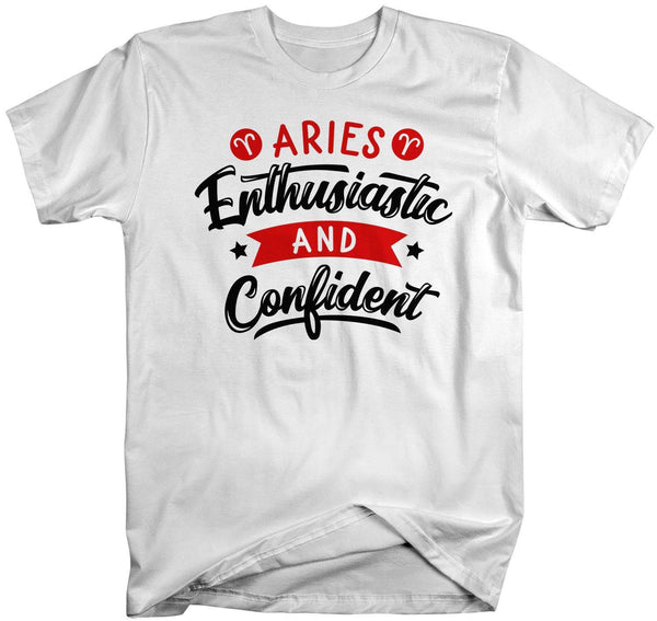 Men's Aries T-Shirt Enthusiastic & Confident Shirt Horoscope Shirt Astrology Shirts Aries TShirt Astrological-Shirts By Sarah