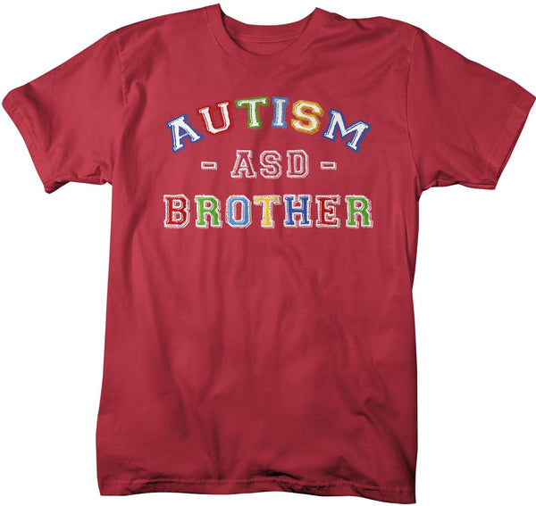 Men's Autism Brother Shirt ASD Autism Spectrum Shirts Awareness Tee Brothers Bro Support Tee-Shirts By Sarah