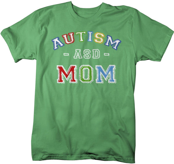 Men's Autism Mom Shirt ASD Autism Spectrum Shirts Awareness Tee Moms Mother Support Tee-Shirts By Sarah
