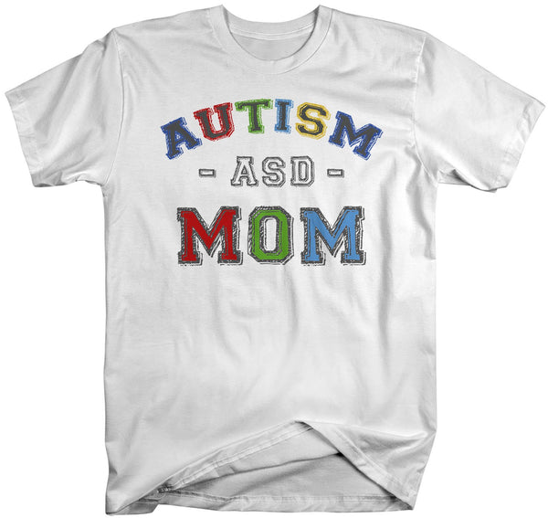Men's Autism Mom Shirt ASD Autism Spectrum Shirts Awareness Tee Moms Mother Support Tee-Shirts By Sarah