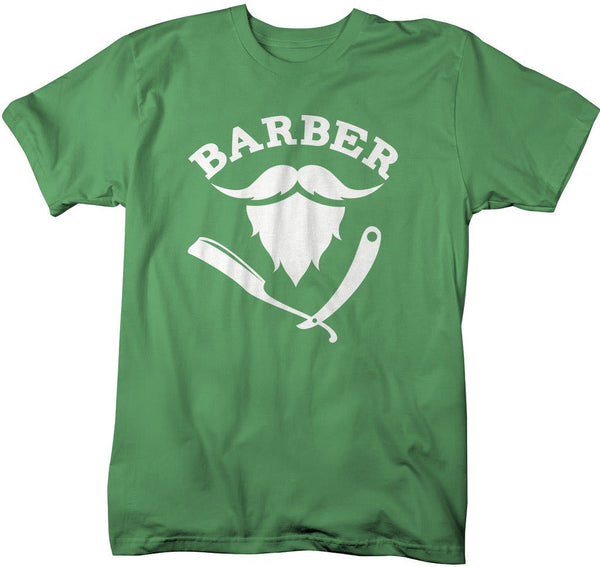 Barber T-Shirt Hair Stylist Mustache Beard Shirts-Shirts By Sarah