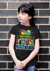 Kids Autism T Shirt Non Verbal Shirt Spectrum Disorder TShirt Autistic ASD Listen More Than Ears Tee Unisex Youth Boy's Girl's