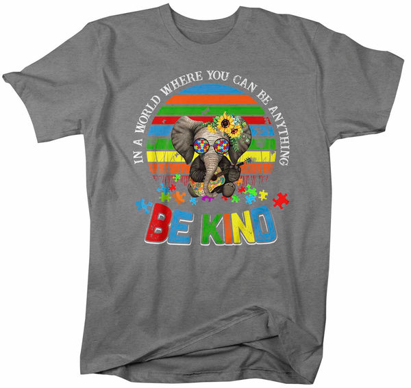 Men's Autism Awareness T Shirt Be Kind Shirt Autism Elephant Shirt Boho Autism Shirt Autism Awareness Shirt-Shirts By Sarah