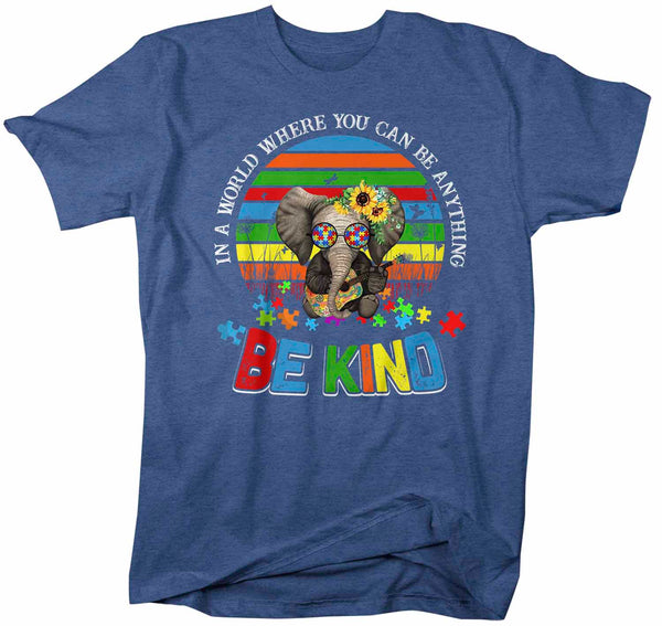 Men's Autism Awareness T Shirt Be Kind Shirt Autism Elephant Shirt Boho Autism Shirt Autism Awareness Shirt-Shirts By Sarah
