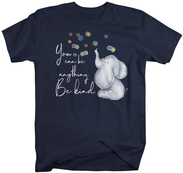 Men's Autism Awareness Shirt Be Kind Autism Shirt Elephant Support Tee Puzzle Cute Shirts-Shirts By Sarah