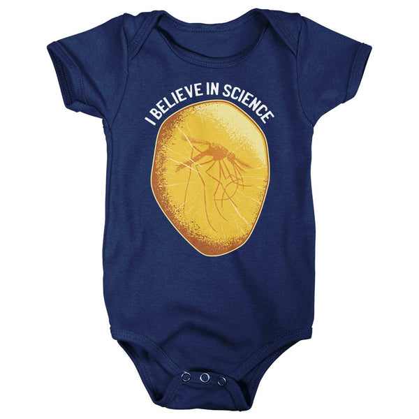 Baby Science Shirt Believe In Science Creeper One Piece Amber Mosquito Snap Suit Insect Shirt Nerd Hipster Bodysuit Geek Gift Idea-Shirts By Sarah