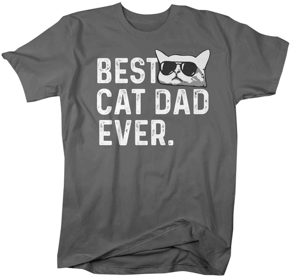 Men's Funny Dad Shirt Best Cat Dad Ever T Shirt Humor TShirt Father's Day Gift Kitty Dad Kitten Hipster Graphic Tee Man Unisex-Shirts By Sarah