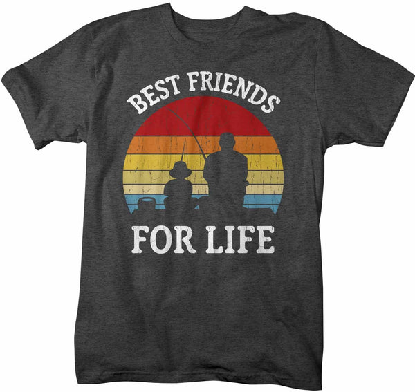 Men's Fishing T Shirts Matching Father Son Best Friends For Life Shirts Father's Day Gift Idea Vintage Shirt-Shirts By Sarah