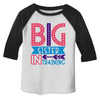Girl's Toddler Big Sister in Training T-Shirt Promoted Shirt Baby 3/4 Sleeve Raglan