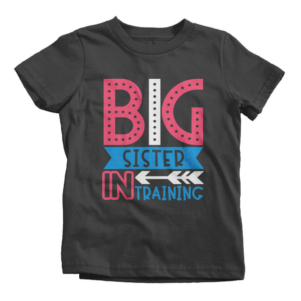 Girl's Big Sister In Training T-Shirt Baby Announcement Reveal Idea Shirt-Shirts By Sarah
