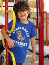Kids Autism T Shirt Rawrsomely Different Shirt Dinosaur T-Shirt Spectrum Disorder TShirt Autistic ASD Tee Unisex Youth Boy's Girl's