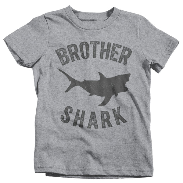 Kids Brother Shark T Shirt Shark Shirts Matching Brother TShirt Matching Shirt Gift Idea Tee Family Shirts-Shirts By Sarah