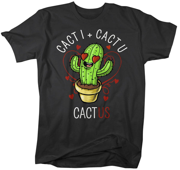 Men's Funny Valentine's Day T Shirt Cactus TShirt Cacti T-Shirt Cute Succulent Graphic Tee-Shirts By Sarah