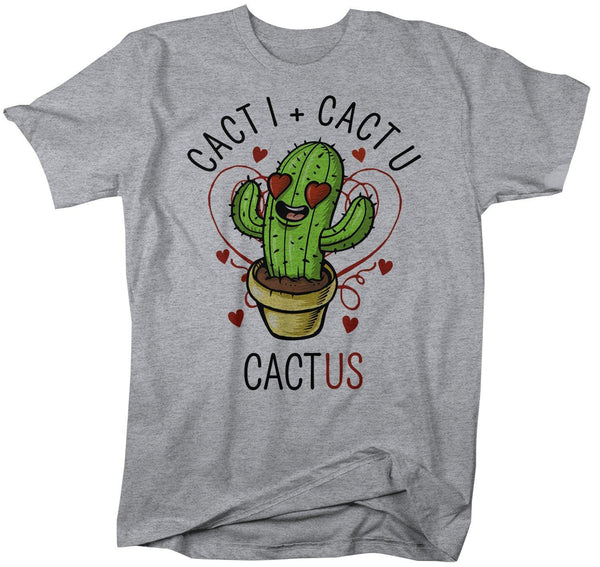 Men's Funny Valentine's Day T Shirt Cactus TShirt Cacti T-Shirt Cute Succulent Graphic Tee-Shirts By Sarah