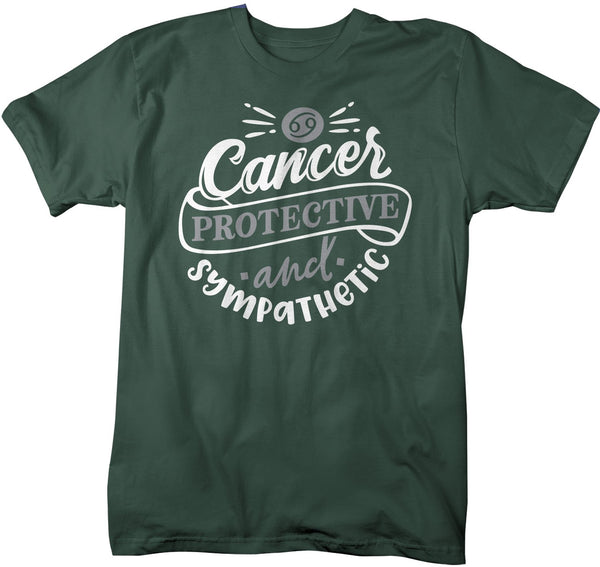 Men's Cancer T-Shirt Protective & Sympathetic Shirt Horoscope Shirt Astrology Shirts Cancer TShirt Astrological-Shirts By Sarah