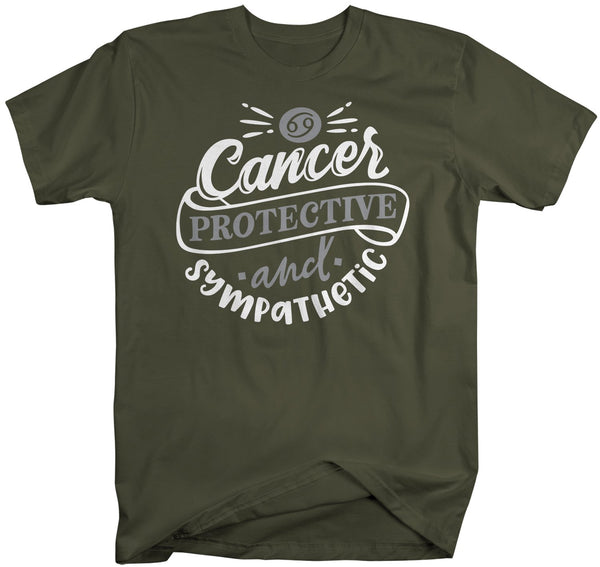 Men's Cancer T-Shirt Protective & Sympathetic Shirt Horoscope Shirt Astrology Shirts Cancer TShirt Astrological-Shirts By Sarah