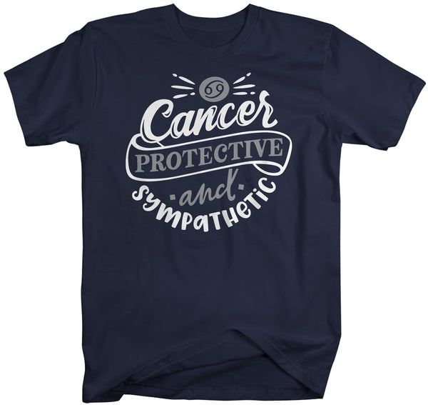 Men's Cancer T-Shirt Protective & Sympathetic Shirt Horoscope Shirt Astrology Shirts Cancer TShirt Astrological-Shirts By Sarah