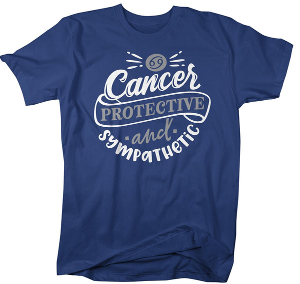 Men's Cancer T-Shirt Protective & Sympathetic Shirt Horoscope Shirt Astrology Shirts Cancer TShirt Astrological-Shirts By Sarah