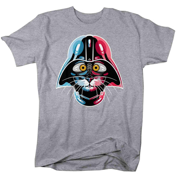 Men's Funny Cat Shirt Cat Wars T Shirt Cat Helmet Shirt Kitty Gift Cat Lover Hipster Geek Graphic Tee Streetwear Man Unisex-Shirts By Sarah