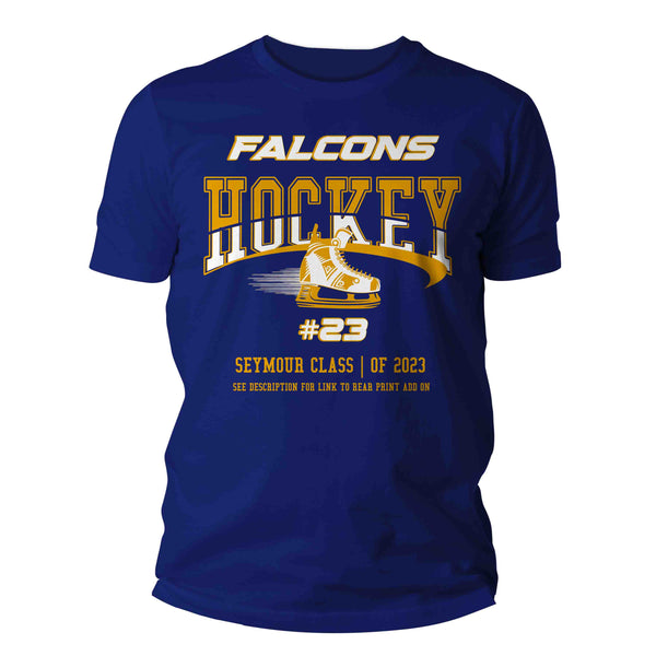 Men's Personalized Hockey Shirt Custom Hockey Dad T Shirt Ice Skate Goalie Personalized Hockey TShirt Custom Unisex Shirts Gift Idea Tee-Shirts By Sarah