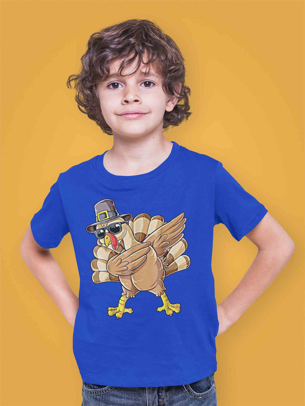 Funny Toddler Thanksgiving T Shirt Dabbing Turkey Shirt Dabs Turkey T Shirt Thanksgiving Shirts-Shirts By Sarah