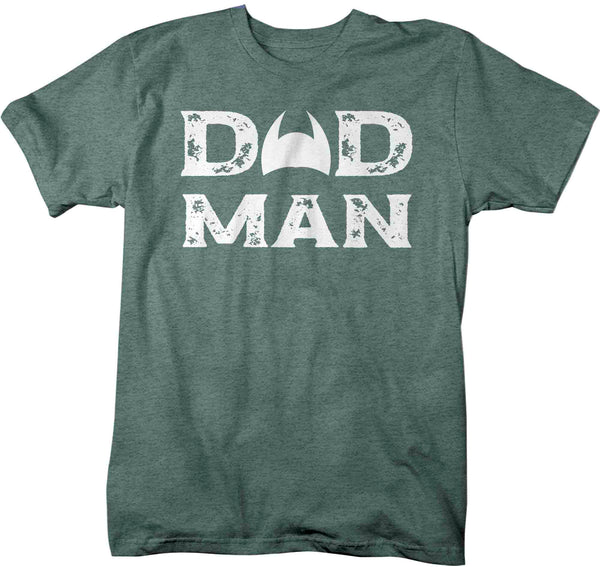 Men's Dad Man Shirt Cool Father's Day Gift T Shirt Distressed Grunge TShirt Funny Hipster Graphic Tee Man Unisex-Shirts By Sarah