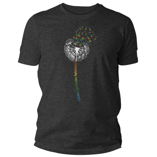 Men's Autism Shirt Dandelion Spectrum Support T Shirt Vintage Infinity Rainbow Gift Graphic Tee Awareness Autistic Unisex Man-Shirts By Sarah