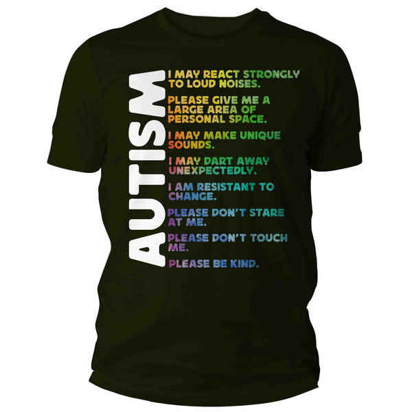Men's Autism T Shirt Autistic Trait Symptom Shirt Awareness T-Shirt Spectrum Disorder TShirt Autistic ASD Tee Mans Unisex-Shirts By Sarah