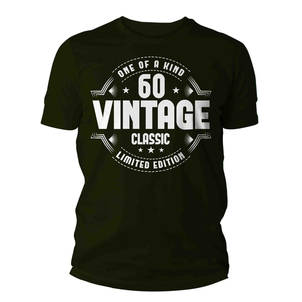 Men's 60th Birthday Shirt 60 Vintage Classic Retro T-Shirt Gift Idea 60th Birthday Shirts Vintage Sixty Tee Shirt Man Unisex-Shirts By Sarah