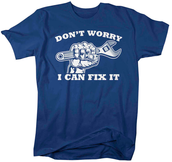 Men's Funny Plumber Shirt I Can't Fix It Wrench T Shirt Plumber Tee Plumber Gift Shirt for Plumber Unisex Tee Pipe Union Worker-Shirts By Sarah
