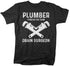 Men's Plumber Shirt Drain Surgeon T Shirt Plumber Tee Plumber Wrench Gift Shirt for Plumber Unisex Tee Pipe Union Worker-Shirts By Sarah