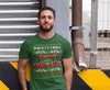 Men's Funny Nurse Christmas T Shirt Ugly Christmas Shirts Safety First Drink With Nurse Shirt Nurses Shirt