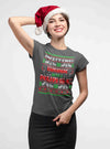 Women's Funny Nurse Christmas T Shirt Ugly Christmas Shirts Safety First Drink With Nurse Shirt Nurses Shirt