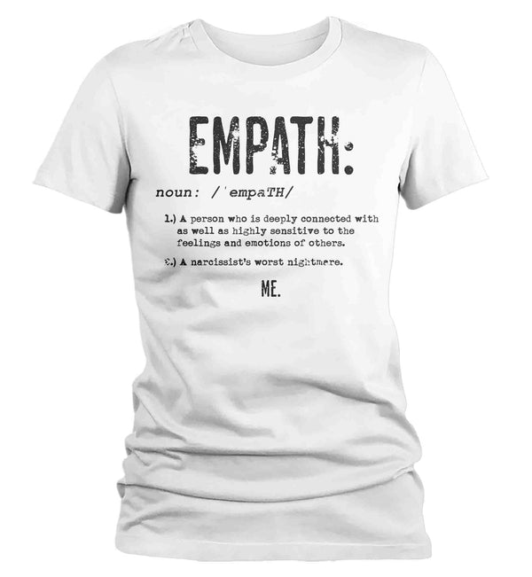Women's Empath T-Shirt Definition Shirt Gift Ideas Superpower Childhood Trauma cPTSD Toxic Family Hipster Tee Ladies-Shirts By Sarah