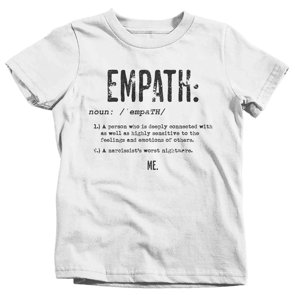 Kids Empath T-Shirt Definition Shirt Gift Ideas Superpower Childhood Trauma cPTSD Toxic Family Hipster Tee Youth Unisex-Shirts By Sarah
