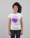 Women's Lupus Shirt Sunflower Shirt Lupus Flower Shirt Faith Hope Love Shirts Lupus Awareness Purple TShirt