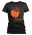 Women's Multiple Sclerosis Shirt Sunflower Shirt MS Flower Shirt Faith Hope Love Shirts MS Awareness Orange TShirt-Shirts By Sarah
