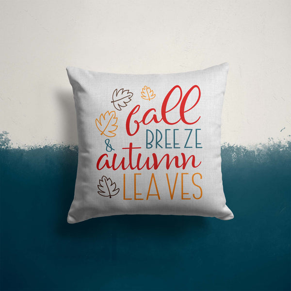 Fall Breeze Pillow Cover Autumn Leaves Throw Pillow Case Home Decor Seasonal Fall Pillow 15.75