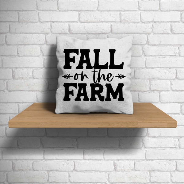 Fall On The Farm Pillow Cover Cute Fall Throw Pillow Case Farmhouse Decor Vintage Fall Tee Boho Cute Fall Decor 16