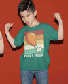 Kids Funny Thanksgiving Tee Feast Mode Turkey Leg Shirts Vintage T Shirt Holiday TShirt Unisex Soft Graphic Youth Boy's Shirt