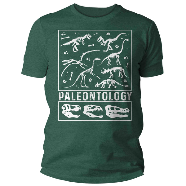 Men's Paleontology T Shirt Dinosaur Fossil Record Bones Dig Dino Shirt Excavate T-Shirt Paleontologist Gift Scientist Tee Mans Unisex-Shirts By Sarah