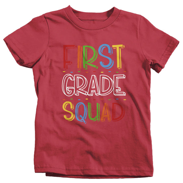 Kids First Grade T Shirt 1st Grade Squad T Shirt Cute Back To School Shirt Gift Shirts-Shirts By Sarah
