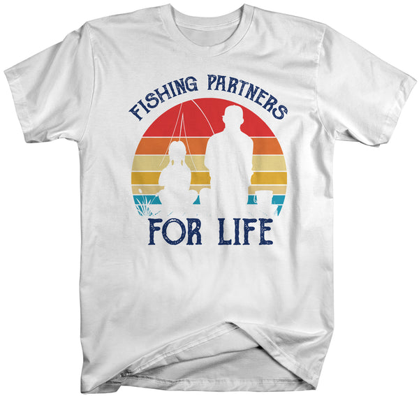 Men's Fishing T Shirts Matching Father Daughter Fishing Partners For Life Shirts Father's Day Gift Idea Vintage Best Friends Shirt Man-Shirts By Sarah