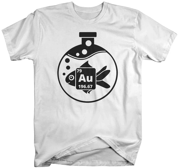 Men's Funny Science T Shirt Goldfish Shirt Periodic Table T Shirt Chemistry Shirts Unisex Chemist Teacher Pun Flask Soft Graphic Tee-Shirts By Sarah