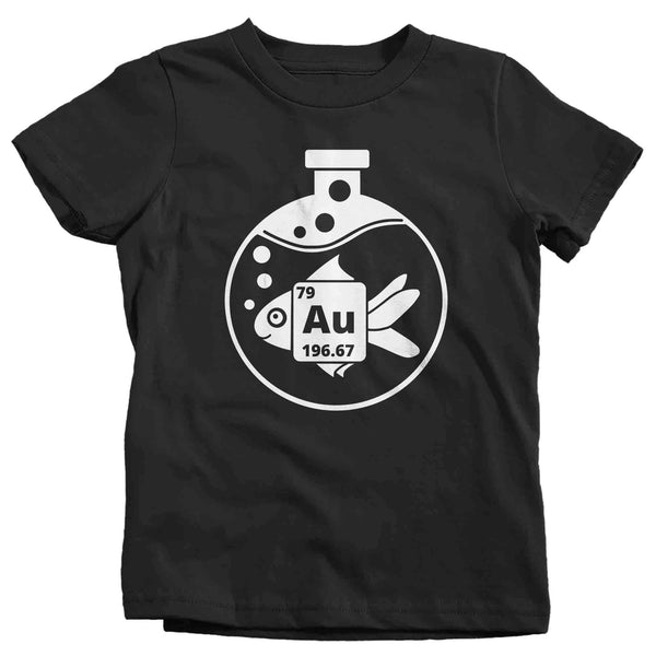 Kids Funny Science T Shirt Goldfish Shirt Periodic Table T Shirt Chemistry Shirts Youth Chemist Teacher Pun Flask Soft Graphic Tee-Shirts By Sarah