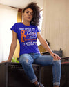 Women's Multiple Sclerosis T Shirt This Girl Kicked MS Ass Shirt Funny Orange Ribbon T Shirt Inspirational MS Shirt