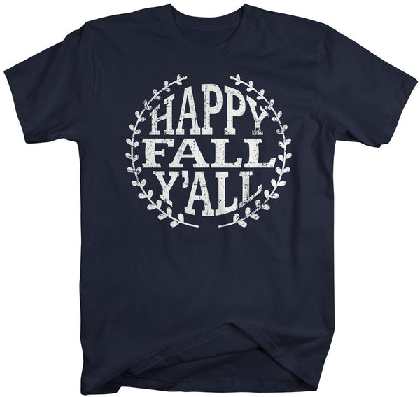 Men's Happy Fall Y'all T Shirt Happy Fall Shirts Vintage Shirt Season Shirt Fall Shirts-Shirts By Sarah