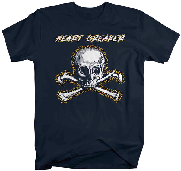 Men's Valentine's Day T Shirt Grunge Shirt Heartbreaker Tee Skull Crossbones TShirt Mans Unisex Graphic Pastel Grunge Clothing Top-Shirts By Sarah